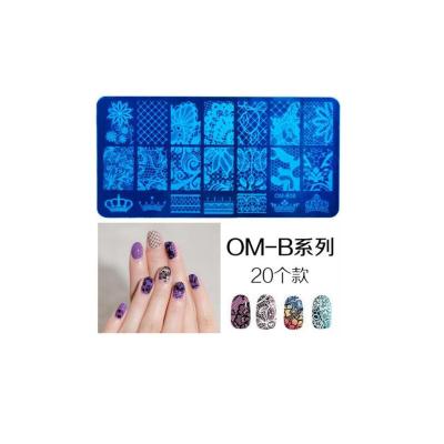 China Eco-friendly Beauty Stainless Metal Nail Diy Nail Polish Plates Material Nail Art Stamping Plate For Finger for sale