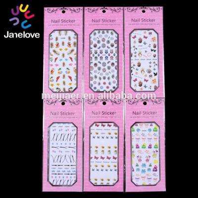 China Press on Nail Art Decoration Flower Sticker Decal Nail Art MIX Color for sale