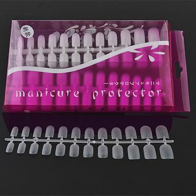 China Easy Apply Full Cover Xxl XL Press On Natural Artificial Gel Nail Tips Nail Tips Half Extension Soft Cover for sale