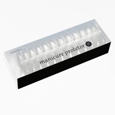 China Easy Apply.popular 100 Pcs Non Trace Transparent Fake Artificial Nail Stretching Press On Nails Oval for sale