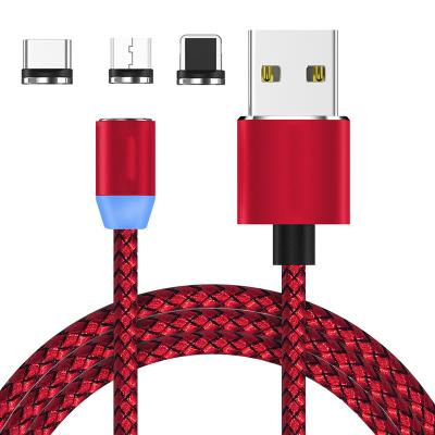 China For iphone etc. oneplus fashion huawei p30 1m 2m led magnetic micro usb charging cable for sale