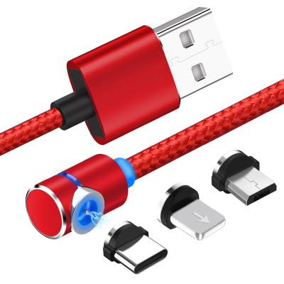 China For iphone nylon weave etc. oneplus huawei p30 elbow led lighting magnetic usb phone charger cable for iphone for sale