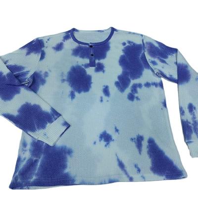 China 2023 Anti-Wrinkle Tie Dye T-shirt Mens 300 GSM Heavy T-Shirt Sleeve 100% Cotton Short Loose Oversize for sale