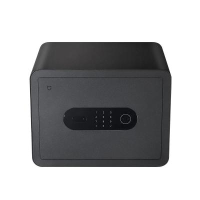 China Small Mini Password Fingerprint Desktop Home Interior Ministry Hotel Security Xiaomi Mijia Smart Invisible Safe Box Bedside Safe Anti-theft Filing Cabinet Safe for sale