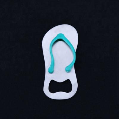 China Viable Wedding Favor Flip Flop Shaped Sandal Bottle Opener Slip Beer Opener for sale