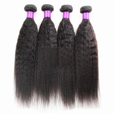 China No Shedding/No Tangle/Cuticle Aligned Hot Selling Virgin Hair 12A Grade Soft Indian Curly Yaki Straight Afro Yaki Hair/Shiny for sale