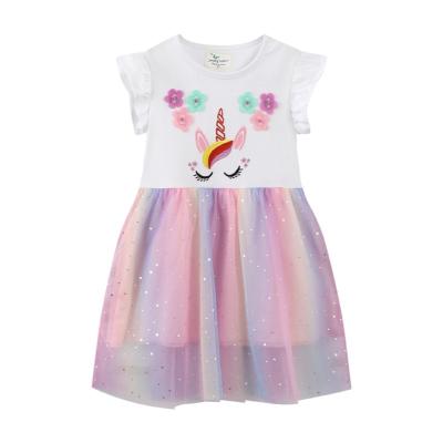 China 10 Year Old Girl Summer Regular 100% Organic Dress For Party for sale