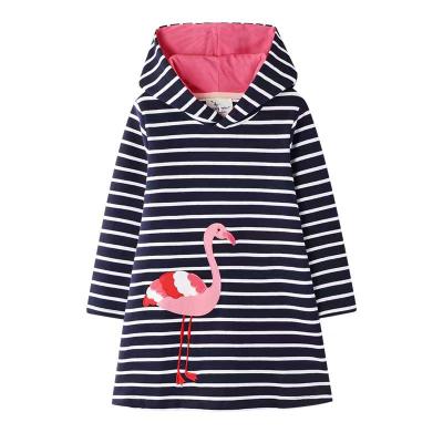 China OEM Bulk Factory Wholesale Best Quality Casual Hot Selling Girls' Flamingo Dresses for sale