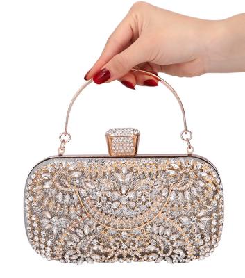 China Acrylic Stretching Cross - Body Bag Rhinestone Crystal Evening Clutch Bags With Diamond Evening Chains Clutch Bags Pinch Purse for sale