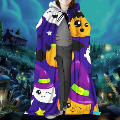 China Custom Halloween Party Halloween, Pumpkin, Ghost Themed Print Halloween Party PROM Boys and Girls Capes in 3 Sizes for sale