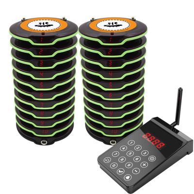 China Restaurant CATEL FSK New Arrival Wireless Waterproof Paging System Coaster Pager For Restaurant Guests Waiter Calling Touch Screen Keypad for sale