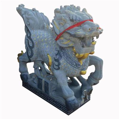 China Chinese Feng Shui Decor Kylin Statue Home Wholesale Factory Qilin Green Statue for sale