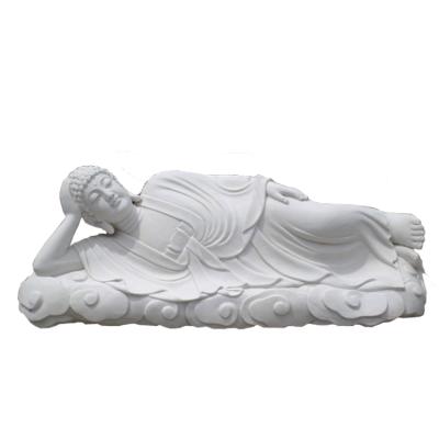 China Traditional White Marble Sleeping Buddha Statues Of Buddhas for sale