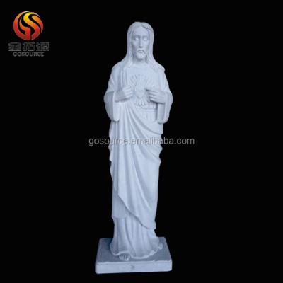 China Western Sale White Marble Jesus Christ Sculpture for sale