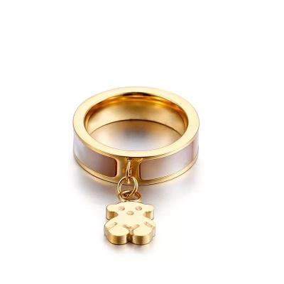 China Fast Shipping Stainless Steel Bear Jewelry Ring Stainless Steel Jewelry for sale