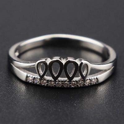 China TRENDY High Quality Silver Ring 3925 Sterling Silver Jewelry Ring for sale