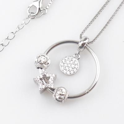 China Fashion Small Quantity 925 Sterling Silver Real Necklace For Joyas for sale