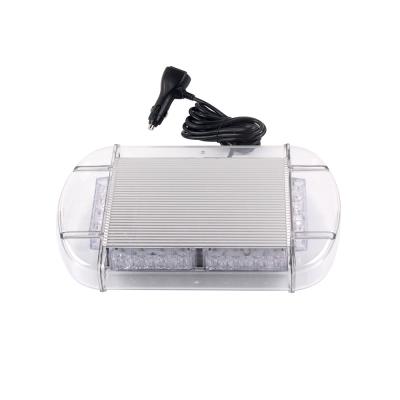 China LED-835H-4D Signal Light Bar 12V Strobe Light Car 24W Police Lighting 13.10*8.46*3.14 Inch for sale