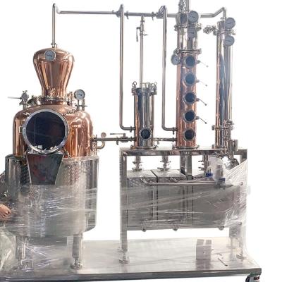 China Customized New Craft 500L All-copper Alcohol Distillation Copper Distillery Equipment Corrosion Resistant Customized Still Vodka Gin Whiskey Rum Distilling for sale