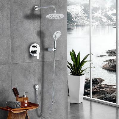 China Without Brass Slide Bar Yundoom Ducha Torneira Hot Selling And Stainless Bathroom Accessories Set With Shower Head Chrome Shower Faucet Set Spray for sale