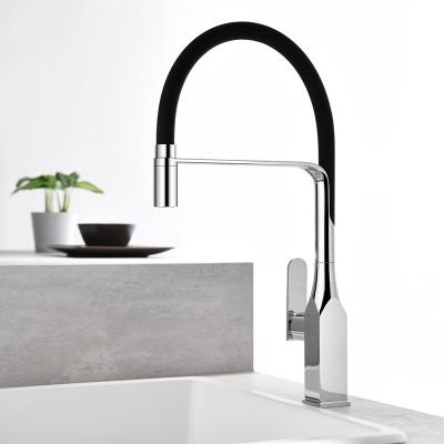 China Nickel Kichen Faucet Single Handle Cold Water Metered Hot Swept Single Hole Kitchen Sink Faucet Supplier Water Faucets Faucets for sale