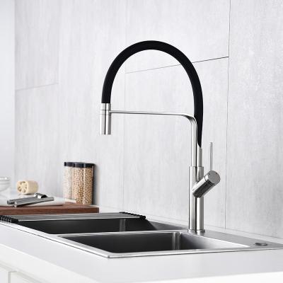 China Thermostatic Faucets Deck Mounted Industrial Flexible Basin Kitchen Faucet for sale