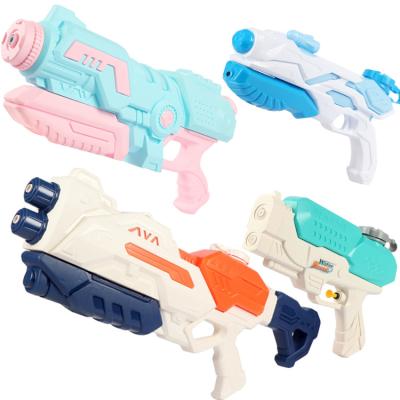 China Double Nozzle Pressure Large Capacity New Products 2021 Kids Outdoor Water Toys , Plastic Toy Syringe Water Gun for sale