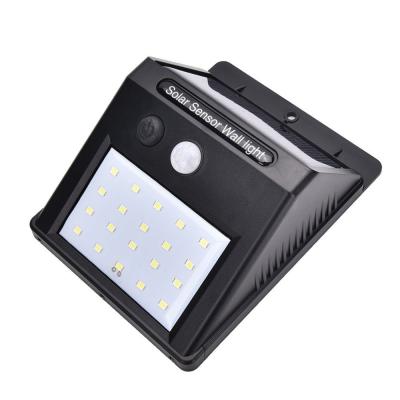 China Popular Wall Light Motion Garden Solar Sensor Home Security Outdoor Waterproof Wall Lamp for sale