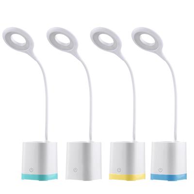 China Modern Smart Wireless Filling Led Incandescent Table Lamp Kids Bulb Study Desk Table Lamp With Pen Holder for sale