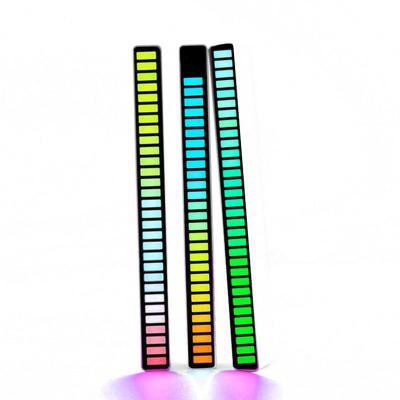 China 32 Bit Modern Level RGB Sound Control Spectrum Bar Pickup Rhythm Music Voice Activated Audio Light For DJ Vehicles Recreation Place for sale