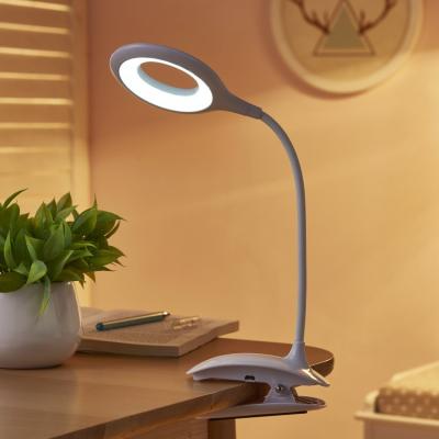 China Flexible Reading 4w Study Table Clip Clamp Rechargeable Usb Led Desk Lamp for sale