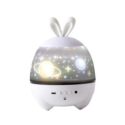 China Romantic Cute Rabbit Elks Sleeping Night Light Kids Birthday Gift Children's Starry Sky Projector Lamp for sale