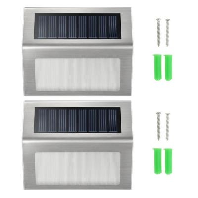 China Residential Solar Led Deck Lights Path Stairs Step Fence Lamps Waterproof Wall Lamp Landscape Lights Outdoor Garden Light for sale