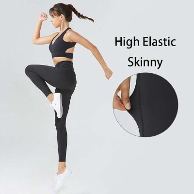 China New Breathable Comfortable Tummy Control Slimming High Elastic Fitness Leggings With Pockets for sale