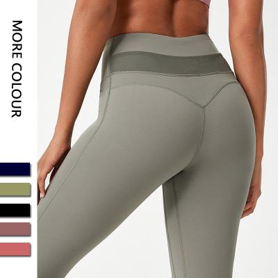 China Hot Selling Anti-slip Super Elastic Breathable Non Pitch High Waist Women's Yoga Pants for sale