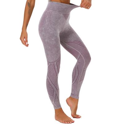 China New fashion solid color breathable women butt crack! crack! seamless workout pants yoga leggings for sale