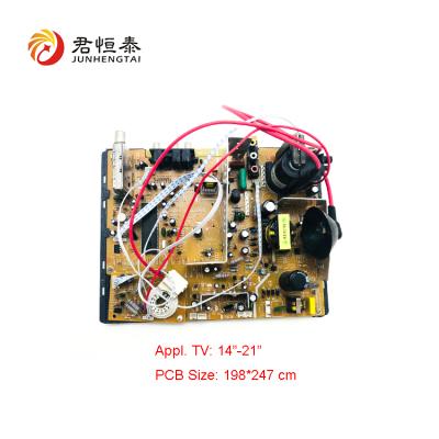 China Tube TV Factory Export 14-21 Inch Color TV Kit Price AC 90V-260V, 50/60Hz for sale