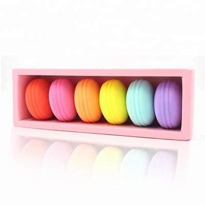 China Cosmetic Tools Good Quality Latex Macaroon Shape Makeup Sponge for sale