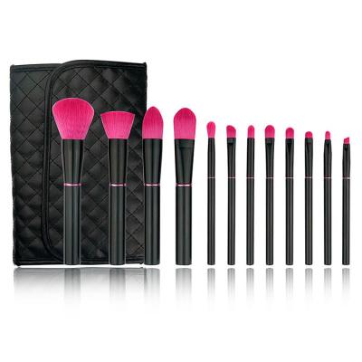 China Angular Blush Custom Makeup Brushes Factory Private Label Professional High Quality Black Luxury Set Brush for sale