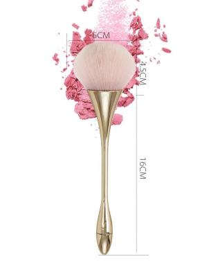 China Hot Selling Single Smudge Brush Small Size Custom Label Single Powder Blush News Makeup Brush Customized Logo Design Wholesale Brushes for sale