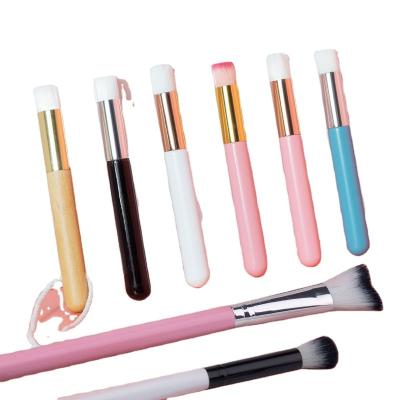 China Angular Blush Wholesale Eyelash Extensions Foam Detergent Brushes Shampoo Eyelash Cleaning Brushes Lash Cleaner Brushes for sale