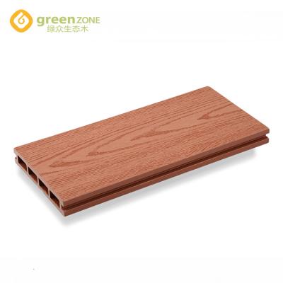 China WPC Anti-scratch Composite Deck Tile Eco Wood Exterior Decking Grain for sale