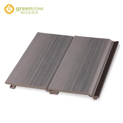 China Gray Wpc Exterior Wall Panel Garden Panel Plastic Wood Cladding 156 X 21 X 3000 Mm for sale