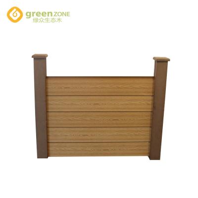 China Wood Texture Fence Plastic Composite Panel Wholesale Custom Easily Assembled Farm Fencing for sale