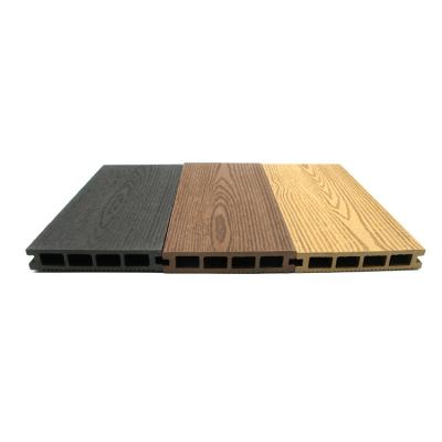 China Wholesale price modern wood plastic flooring factory wpc outdoor decking cavity for sale