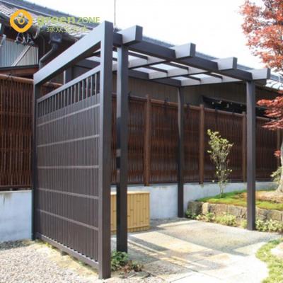 China Easily assembled fire proof wpc timber weather resistant decorative wooden pergola for sale