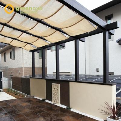 China Easy Assembled Easy Install Nature Wood Canopy Panels Compound Pergola Roofs for sale