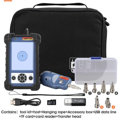 China FTTH AUA-400 Fiber Optic Inspection Microscope Probe With 3.5 Inch Display Screen Monitor for sale