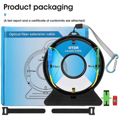 China FTTH SC/FC/ST/LC-UPC/APC OTDR Dead Zone Eliminator, Fiber Rings 1000M Fiber Optic OTDR Launch Cable Box SC/UPC-LC/APC for sale