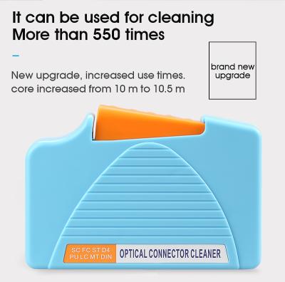 China FTTH Fiber Conector Cleaning Cassette, 500 Times Cassette Stripper Fiber Optic Cleaning Box for sale